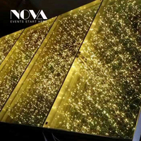 Plancher de danse LED à effet miroir infini Abyss 3D, super portable, installation rapide, haute qualité