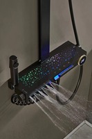 Ensemble de pommeau de douche pluie en laiton 1201QH Robinets de bain et de douche élégants