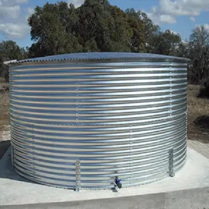 Tanques de almacenamiento de agua de acero inoxidable de gran capacidad 1000m3 para la lucha contra incendios