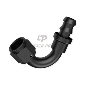 Tuyau Push-on étanche en aluminium AN10 femelle, haute Performance, 120 degrés, verrouillage à embouts - Product Image 1