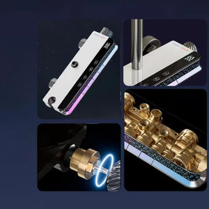 Ensemble complet de douche de salle de bain avec affichage numérique Ciel <span class=keywords><strong>étoilé</strong></span> Atmosphère Lumière Baignoire Douches Système Ensembles Robinet de douche chaude et froide - Product Image 3