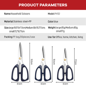 Cổ Cao Carbon Thép Kéo Thợ May Mạnh Mẽ Bền May Kéo Đa Mục Đích Hộ Gia Đình Kéo Cho Cắt Giấy - Product Image 3