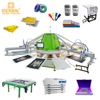 Nueva máquina impresora de pantalla de ropa de pulpo completamente automática de 10 estaciones, impresora de tarjetas y camisetas Multicolor de 4 colores