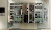 Armoire de chambre convertible moderne en bois Kino, placard portable haut de gamme avec miroir de dressing, taille personnalisable pour salon