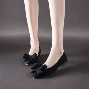 Nueva Tendencia, Zapatos Planos de Moda para Mujer al por Mayor, Zapatos Planos de Ballet con Lazo, Cómodos, de Piel Sintética, para Mujer - Product Image 6
