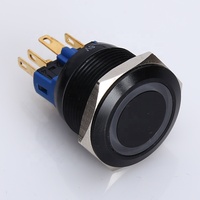 Bouton poussoir longue durée Onpow Ce Rohs Gq25 25Mm interrupteurs à bouton-poussoir à verrouillage illuminés anti-vandalisme