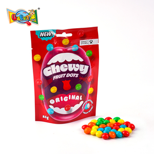 Bonbons en gros, bonbons moelleux aux fruits, saveurs fruitées originales arc-en-ciel, dulces <span class=keywords><strong>bonbon</strong></span> shantou, sucreries halal emballées en sachets - Product Image 1