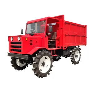 4WD Pertanian Sawah Gabah Transporter Traktor