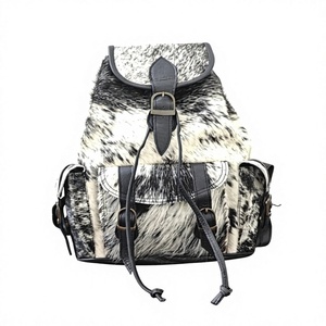 Vintage Genuine Leather <b>Laptop</b> <b>Backpack</b> Unisex Durable Buckle Closure Luxury Style Waterproof USB Port Eco-Friendly <b>Backpack</b> - Product Image 3