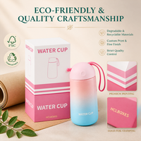 Boîtes cadeaux personnalisées pour gobelets, emballage de gobelets en gros, boîte en carton rigide carrée, recyclable, logo personnalisé, couleur personnalisée