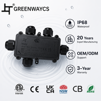 Connecteur étanche IP68 Greenway M686-5B 10M Boîte de jonction sous-marine 5 voies pour systèmes solaires et d'automatisation industrielle
