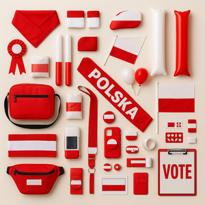 Paquete de Artículos de Rally Rojo y Blanco Atractivo <span class=keywords><strong>para</strong></span> Festivales Nacionales, Partidos de Fútbol y Reuniones Públicas - Product Image 1