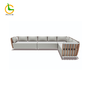 Patio Gỗ Tếch rắn L hình dạng <span class=keywords><strong>sofa</strong></span> đặt ngoài trời Mặt Trời còn lại biệt thự thoải mái <span class=keywords><strong>sofa</strong></span> đồ nội thất độc đáo <span class=keywords><strong>sofa</strong></span> bọt biển - Product Image 3