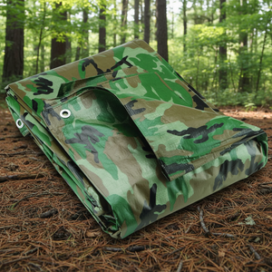 Bâche de camion camouflage imperméable robuste enduite de PE, toile occultante en <span class=keywords><strong>tissu</strong></span> tissé, rouleau de bâche de protection YRH Factory - Product Image 1