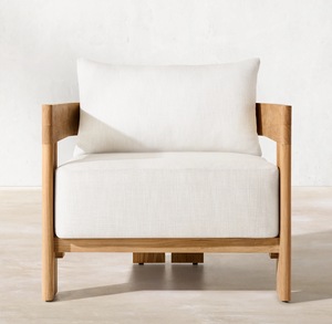Set Divani <span class=keywords><strong>da</strong></span> <span class=keywords><strong>Esterno</strong></span> Moderno per Giardino e Cortile, Divano di Alta Qualità <span class=keywords><strong>in</strong></span> <span class=keywords><strong>Teak</strong></span> Massello per Terrazze di Hotel, Patio, Ville e Spiagge - Product Image 2