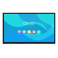 Pizarra Interactiva Inteligente LCD 4K de 55-100 Pulgadas con Pantalla Táctil de 20 Puntos, Cristal Antideslumbrante de 4 mm, Almacenamiento SSD de 128 GB, Sistema Operativo Android/Windows
