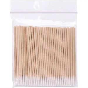 Coton-tiges 125 mm double extrémité ronds pour maquillage, nail art, maquillage permanent, usage en salon de beauté - Product Image 4