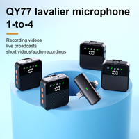 4 microphones cravate sans fil pour iPhone, téléphone Android, tablette, ordinateur – Mini microphone professionnel pour l'enregistrement vidéo et les vlogs