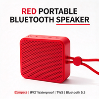Speaker Portabel Nirkabel Tahan Air IPX7 TWS dengan Waktu Putar 8 Jam untuk Hiking, Kayak, Camping, Rumah, Kantor, Kamar