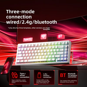 Tastiera Meccanica da Gaming LEOBOG A80RT/Ultra Cablata/Wireless Magnetica 75% <span class=keywords><strong>Bluetooth</strong></span> Rapid Trigger 8K RGB Hotswap per Gamer - Product Image 4