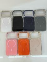 Coque de téléphone antichoc en acrylique rigide avec pare-chocs magnétique en métal pour iPhone 17 Pro 17 Pro Max