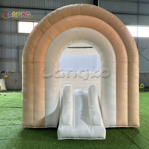 Château gonflable arc-en-ciel de taille personnalisée 3x3, château gonflable <span class=keywords><strong>avec</strong></span> <span class=keywords><strong>petit</strong></span> <span class=keywords><strong>toboggan</strong></span> pour enfants, pour la cour - Product Image 1