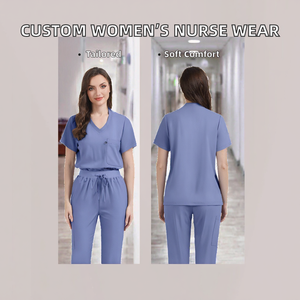 Conjuntos de Uniformes Médicos Personalizables y Cómodos para Enfermeras, Diseño Moderno, Tejido de Punto con Spandex, Ropa Médica Fabricada en Fábrica OEM 2026 - Product Image 2