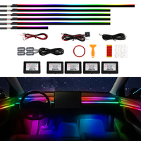Kit d'éclairage intérieur de voiture Symphony 10 en 1, modes dynamiques, kit de perles LED sans fil avec musique