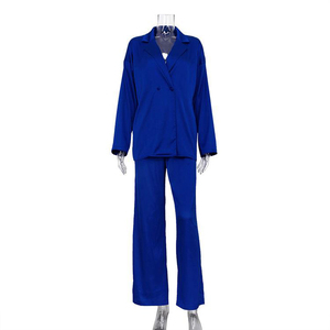 <span class=keywords><strong>Ropa</strong></span> de Diseñador para <span class=keywords><strong>Mujer</strong></span>, Nueva Colección 2025, <span class=keywords><strong>Blazer</strong></span> Holgado Informal y Pantalones Anchos, Trajes de 2 Piezas, Conjunto de <span class=keywords><strong>Mujer</strong></span> al por Mayor - Product Image 5