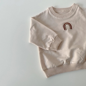 Autunno Del Bambino Del Bambino Dei Ragazzi Delle Ragazze Arcobaleno Ricamo <span class=keywords><strong>Felpe</strong></span> Pullover Bambini Manica Lunga T-Shirt Felpa Vestiti Del Bambino - Product Image 6