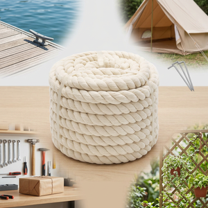 Cuerda Trenzada de Algodón 100% Natural, Resistente, Suave, Biodegradable, Apta para Manualidades, Fabricada Bajo Estrictos Estándares de Calidad - Product Image 1