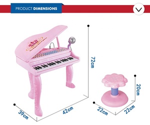 <span class=keywords><strong>Piano</strong></span> électronique en plastique de haute qualité, jouet musical avec clavier à 37 touches pour enfants, bébés, jeu éducatif - Product Image 4