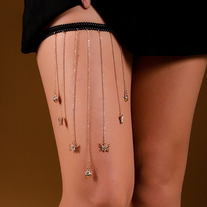 Go Party Chaînes de Jambes <span class=keywords><strong>Femme</strong></span> Serpent Cristal Plage Sexy Chaîne de <span class=keywords><strong>Corps</strong></span> Bijoux Multicouche Gland Strass Perle Chaîne de Cuisse - Product Image 3