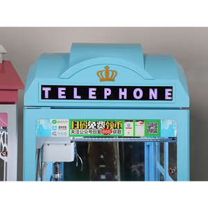 Baby Bear Distributeur automatique à pièces Vente d'usine Grue Griffe Jouet 1 an <span class=keywords><strong>Construction</strong></span> en métal Cabine téléphonique Apparence - Product Image 4