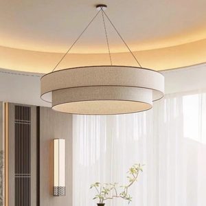 Modern Chinese Style Round Chandelier E27 Six-Head Energy Saving Lamp Living Room And <b>Dining</b> Room <b>Lighting</b> Fixture - Product Image 1