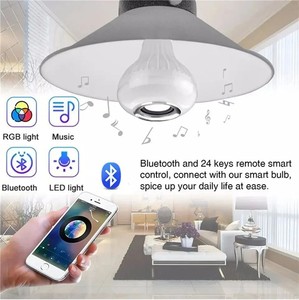 <span class=keywords><strong>Ampoule</strong></span> LED RGB 12W E27 85-265V avec haut-parleur Bluetooth pour la <span class=keywords><strong>musique</strong></span>, idéale pour la décoration de chambre et de fête - Product Image 4