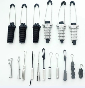 Pince de câble <span class=keywords><strong>plat</strong></span> à haute tension FTTH matériau métallique en plastique pince de Suspension de câble de chute à fibres optiques pièces de télécommunications - Product Image 2