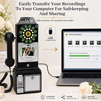 Offres Exceptionnelles : Livre d'Or Vidéo Audio Classique Vintage HD 1080P avec Mémoire 32 Go, Boîte aux Lettres Vocale, pour Réception de Mariage, Rétro, Fixation Murale, Paiement par Pièces