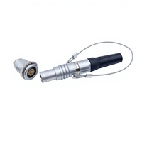 Connecteur de Série F Multi-cœurs de Grade Militaire, Prise Circulaire Métallique d'Aviation, Auto-bloquant Push-Pull, Protection IP68, -55~+125°C