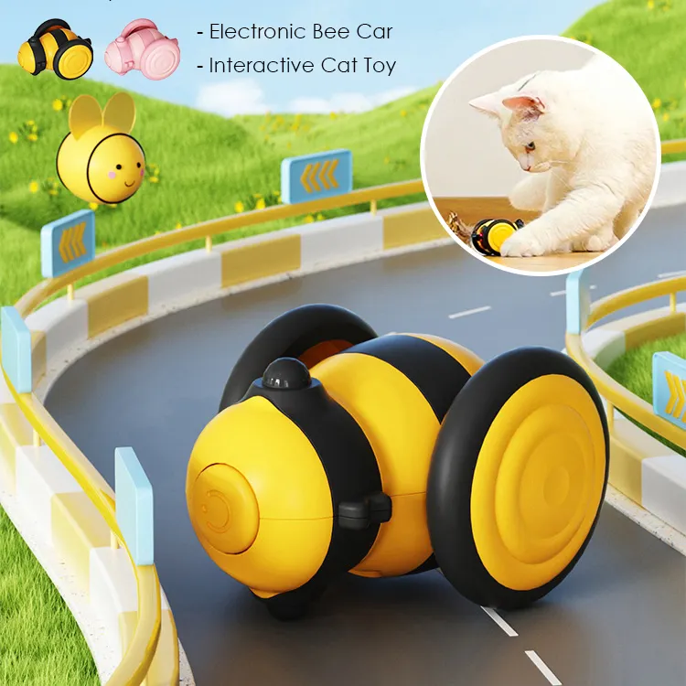 Pet Smart Toys Electronic Cat Scratcher Toy Car Interactive Animal Accessories Mascotas Eco Friendly Custom Pet Toys Wholesale