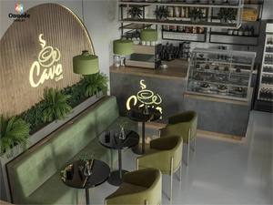 Mostrador de Café Ecológico y Duradero Personalizado para Cafetería |   Barra de Bar para Cafetería de Lujo |   Diseño Integral para Cafeterías - Product Image 4