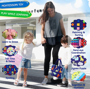 <span class=keywords><strong>Livre</strong></span> d'activités en feutre Happy Jack pour l'apprentissage préscolaire des tout-petits - Product Image 6