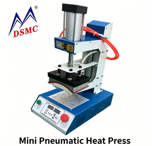 Mini presse à chaud pneumatique semi-automatique multicolore à plat pour <span class=keywords><strong>l</strong></span>'impression <span class=keywords><strong>de</strong></span> casquettes, t-shirts et vêtements 220V - Product Image 1