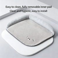 Cama Refrescante para Perros con Cuentas de Hielo, Sofá Nido de 5 Capas Transpirable, Almohadilla Interior Totalmente Desmontable y Lavable, Antideslizante para Perros y Gatos, Tallas M-XL