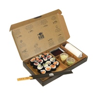 Boîtes d'emballage de luxe à emporter avec logo personnalisé pour aliments, sushi, boulangerie, pain, beignet, pâtisserie, gâteau, biscuit