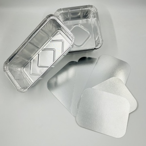 Tapa Rectangular Desechable de Papel de Aluminio para Envases de Alimentos con Logotipo Impreso, Apta para Uso Alimentario, Ecológica, Laminada, para Galletas y Bocadillos - Product Image 3