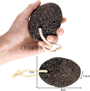 Éponge exfoliante pour pieds en pierre ponce de lave naturelle avec logo personnalisé - Éliminateur de peaux mortes pour pieds et mains, outil de pédicure robuste et durable - Product Image 2