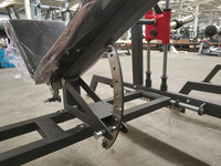 Banc de musculation réglable GC-5085, chaise romaine pliable en métal pour hyperextension dorsale, inclinaison et position plate, entraînement complet du corps, usage domestique et commercial