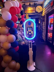 Étui ovale pour photomaton pour Ipad Support de photomaton Terminal libre-service avec support d'imprimante Personnalisation de la taille de la surface de l'iPad - Product Image 6