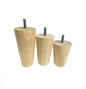 Gambe in Legno Affusolate <span class=keywords><strong>per</strong></span> Mobili, <span class=keywords><strong>Piedi</strong></span> in Legno di Gomma <span class=keywords><strong>per</strong></span> Divani e Armadietti con Kit di Montaggio - Product Image 4